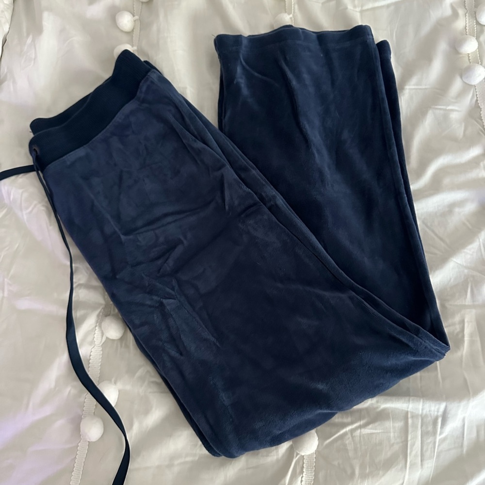 Navy Velvet Lounge Pants